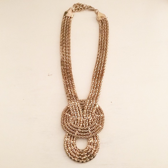 Gold Statement Necklace⭐️ - Picture 2 of 2